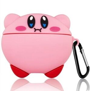 Pink Kirby AirPods Pro Case – 3D Cute Cartoon Silicone Shockproof Cover